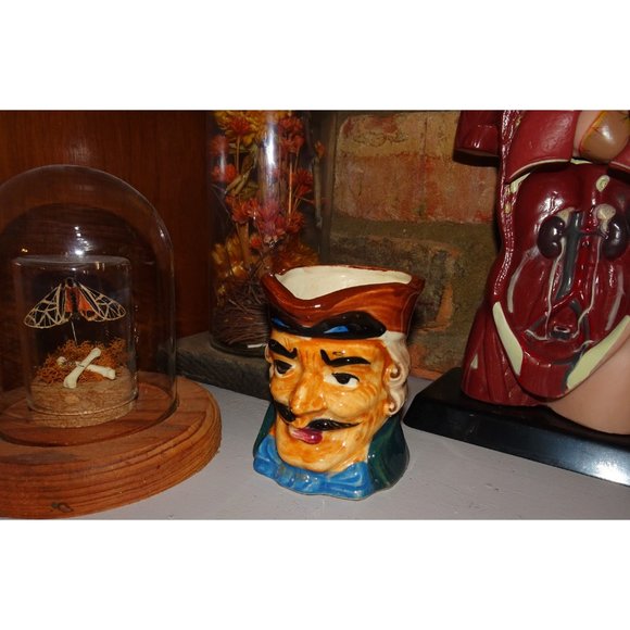 Vintage Colonial Man Ceramic Creamer Mug pitcher toby mug aristocrat antique - Picture 7 of 13